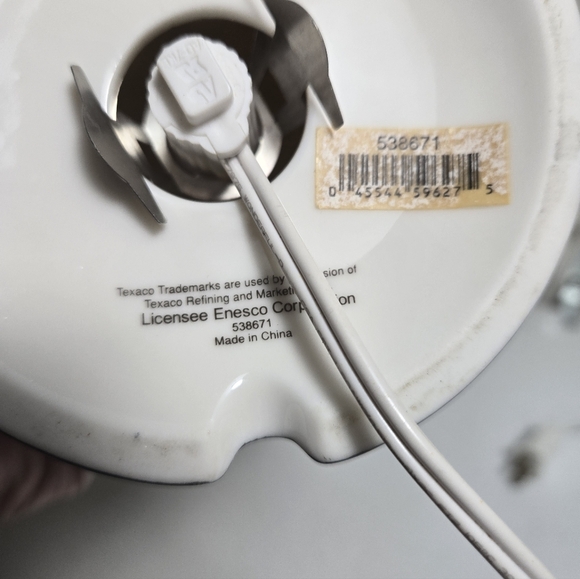 Texaco Gas Pump Globe Lamp - Nightlight. Enesco Excellent Cond. 7 Inches Tall - Picture 4 of 13